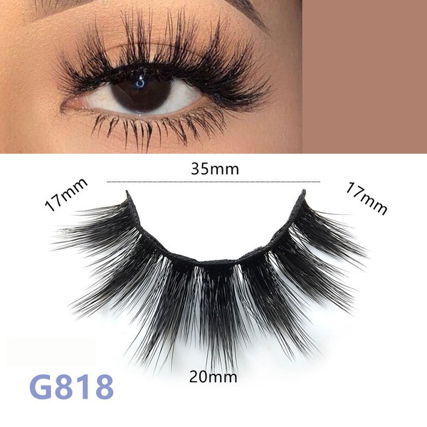 Rejea 5 Pairs/set 3D Mink False Eyelashes Thick Lashes Reusable Fake Eyelashes Fluffy HandMade Eyelashes Extension Eyalashes