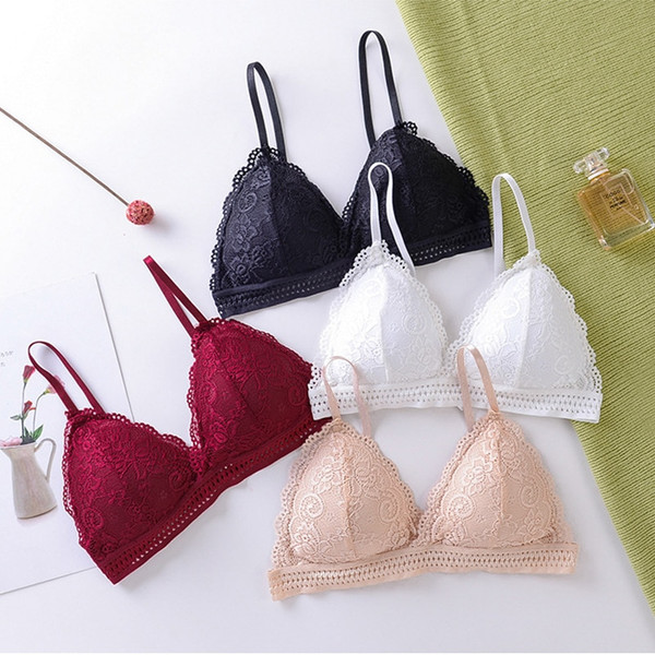 Rejea Push Up Bra Bralette Women Underwear Lingerie Sexy BH Seamless Lace Brassiere Pitted Without Underwire For Female