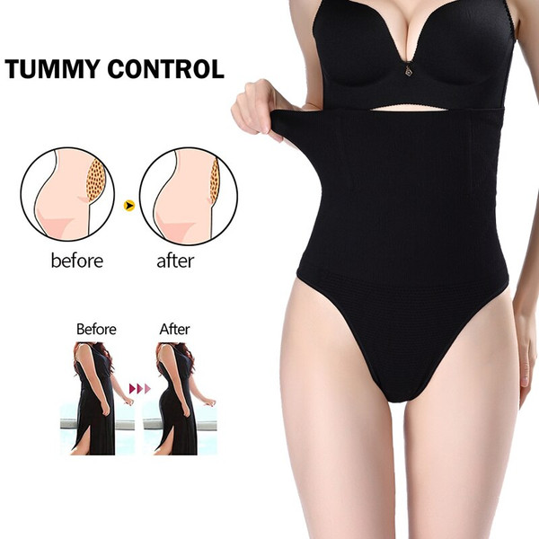 Rejea Butt Lifter Body Shaper Thong Underwear for Women Waist Trainer Panties Tummy Control  Sexy Shapewear