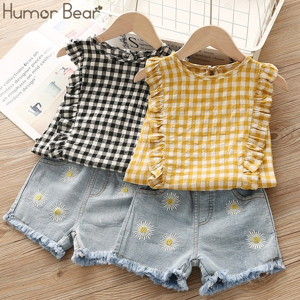 Rejea  Baby Girls Clothes Suit  Brand NEW Summer Toddler Girl Clothes Dot Bow Vest T-shirt Tops+Shorts Pants 2Pcs Set
