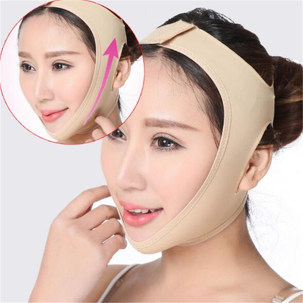 Rejea V Line Face Shaper Elastic Face Slimming Bandage Women Chin Cheek Lift Up Belt Facial Anti Wrinkle Strap Face Slim Tool Massager
