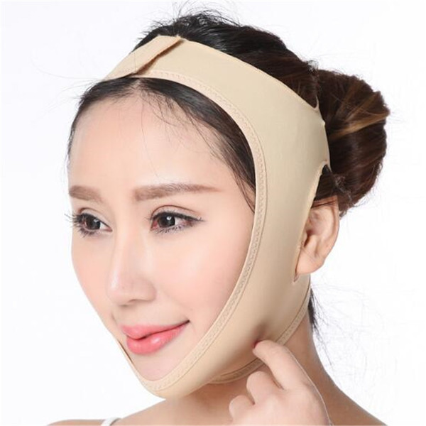 Rejea V Line Face Shaper Elastic Face Slimming Bandage Women Chin Cheek Lift Up Belt Facial Anti Wrinkle Strap Face Slim Tool Massager