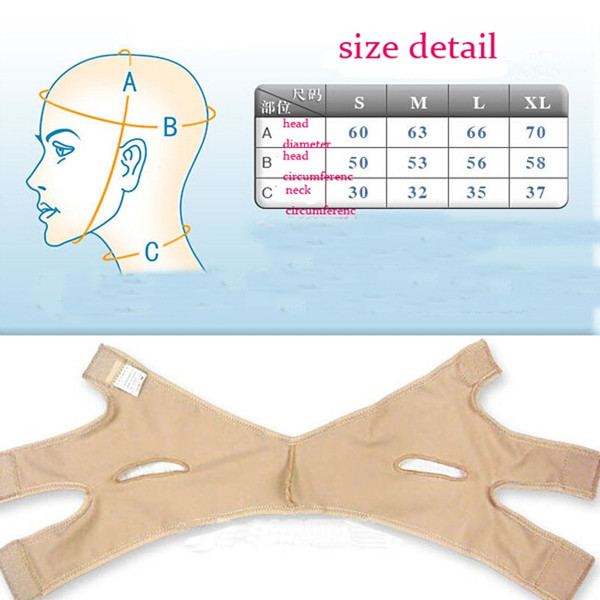 Rejea V Line Face Shaper Elastic Face Slimming Bandage Women Chin Cheek Lift Up Belt Facial Anti Wrinkle Strap Face Slim Tool Massager