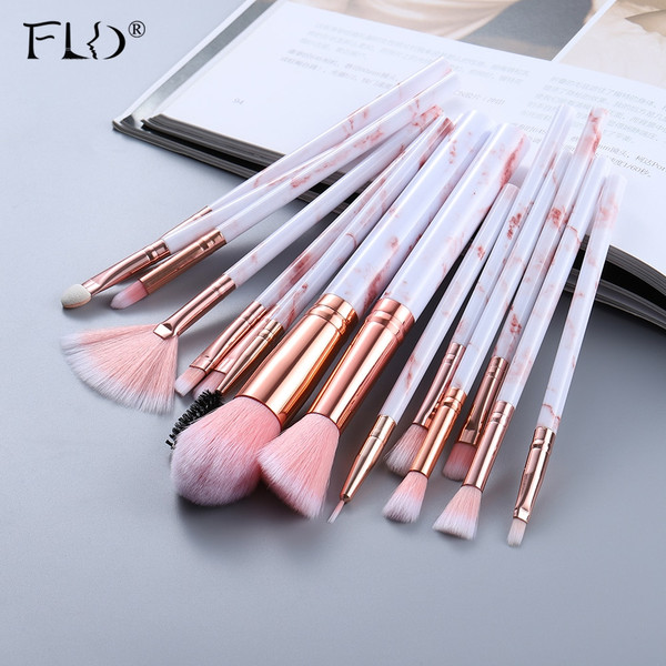 Rejea FLD5/15Pcs Makeup Brushes Tool Set Cosmetic Powder Eye Shadow Foundation Blush Blending Beauty Make Up Brush Maquiagem