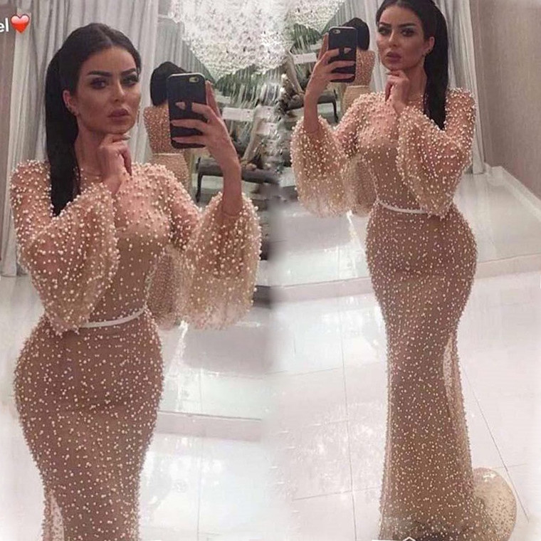 REJEA Sexy Thin Tulle Polka Dot Maxi Dress Transparent Long Lantern Sleeves O Neck Women Party Celebrate Occassion Female Mesh Fashion