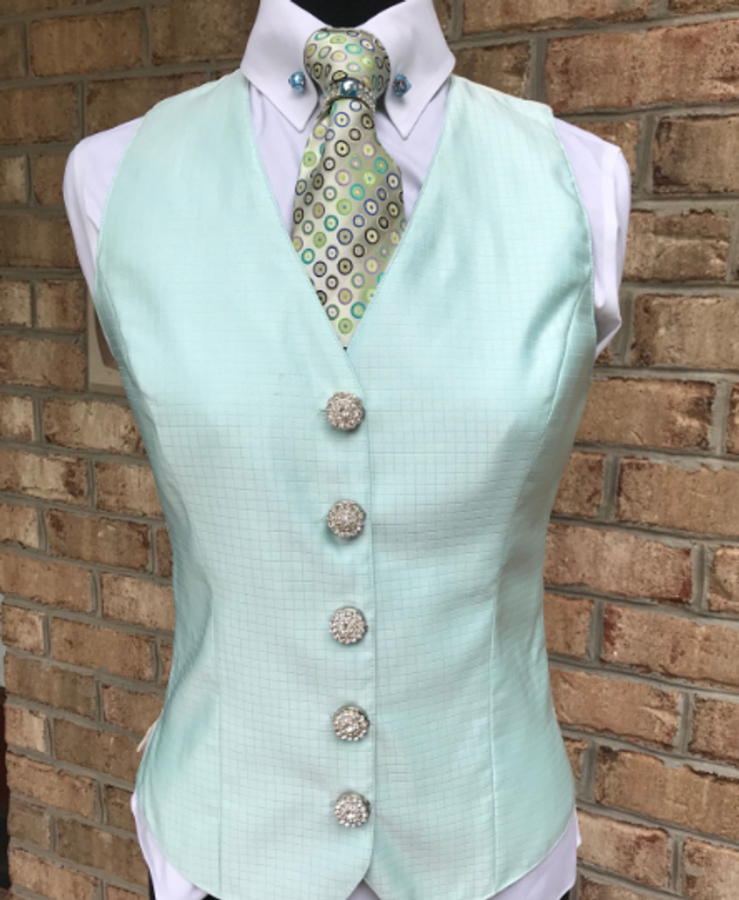 Silver Vest/Suit Button Covers, set of 5