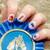 "Blue Ribbon" Nail Decals