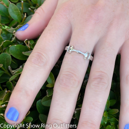 925 Sterling Snaffle Bit Ring - Show Ring Outfitters