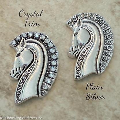 Silver Tone Clear Crystal White Glass Pearl Snowflake Hat, Suit, Tuxedo, Collar