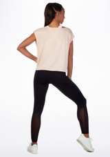 Move Dance Tanz-Shirt mit Mesh-Rücken Rosa Rückseite [Rosa]