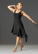 Move Dance Contemporary-Tanzkleid Cressida Schwarz Front 2 [Schwarz]
