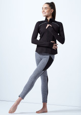 Capezio Teen Trainingsjacke Schwarz Vorderseite [Schwarz]