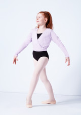 Capezio Class Kinder Ballett-Wickeljacke Lavendel Vorderseite 2 [Violett]