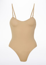 Bloch Scorpio Kids Nude Leotard Tan Front 2 [Tan]