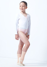 Move Dance Kinder Ballett-Wickeljacke Kimi Weiß Vorderseite [Weiß]