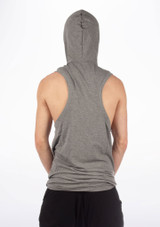 Dincwear Herren Tanz-Sweatshirt mit Ringerrücken Grau Rückseite [Grau]