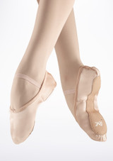 Move Dance Satin-Ballettschuh - ganze Sohle - Rosa Rosa [Rosa]