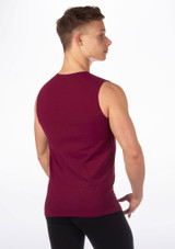 Intermezzo Herren Tanz-Tanktop Camnoi Burgund Rückseite [Rot]