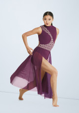 Weissman Laser Cut Dress Violett Vorderseite 2 [Violett]