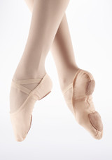 So Danca Stretch-Leinen-Ballettschuh SD16 - geteilte Sohle - Rosa Rosa Hauptsächlich [Rosa]