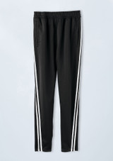 Weissman Unisex Striped Jogger Pants Schwarz [Schwarz]