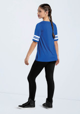 Weissman Striped Sleeve Crewneck Tee
