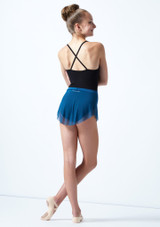Ballet Rosa Teen Ballettrock aus Mesh mit Taillenbund Blau Rückseite [Blau]