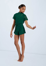 Weissman Mock Neck Power Mesh Romper [Grün]