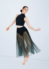 Weissman Ombre Mesh Maxi Skirt [Green]