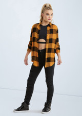 Weissman Oversized Buffalo Plaid Shirt [Yellow]