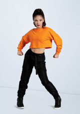 Weissman Cropped Long Sleeve Tee [Orange]