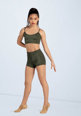 Weissman Lustre Camisole Bra Top Khaki [Grün]