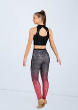 Weissman Sequin Sleeveless Crop Top Red 2 [Red]