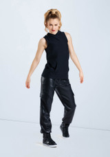 Weissman Sleeveless French Terry Hoodie Black [Black]