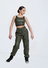 Weissman Faux Leather Jogger Pants