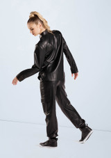 Weissman Faux Leather Jogger Pants Schwarz 2 [Schwarz]