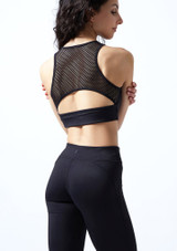 Move Dance Janelle Crop-Top Schwarz Rückseite [Schwarz]