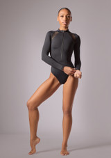 Move Dance Alicia Langarmtrikot Schwarz Front [Schwarz]
