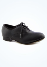 Alegra Unisex Oxford Tap Shoe - Black Black Main [Black]
