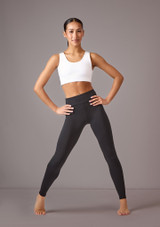 Move Dance Dixie Leggings ohne FuÃŸ Schwarz Front 8 [Schwarz]