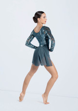 Weissman Sequin Lace Long Sleeve Dress