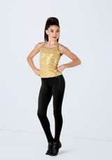 Weissman Sequin Adjustable Strap Top