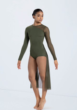 Weissman Long Sleeve Back Panel Leotard