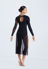 Weissman Long Sleeve Back Panel Leotard