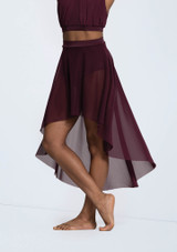 Weissman Power Mesh High-Low Skirt