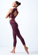 Bloch Tiana kurze Leggings Rückseite [Violett]