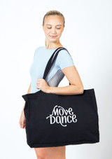 Move Dance gewebte Tragetasche Schwarz Vorderseite 2 [Schwarz]
