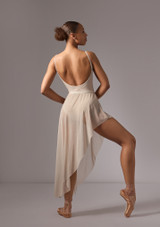 Move Dance Amaya Asymmetrischer Rock Latté Back [Braun]