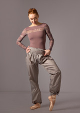 Move Dance Roya wärmespeichernde Hose Grau Front [Grau]