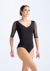 Ballet Rosa Maisie Trikot mit Reißverschluss Schwarz Vorderseite [Schwarz]